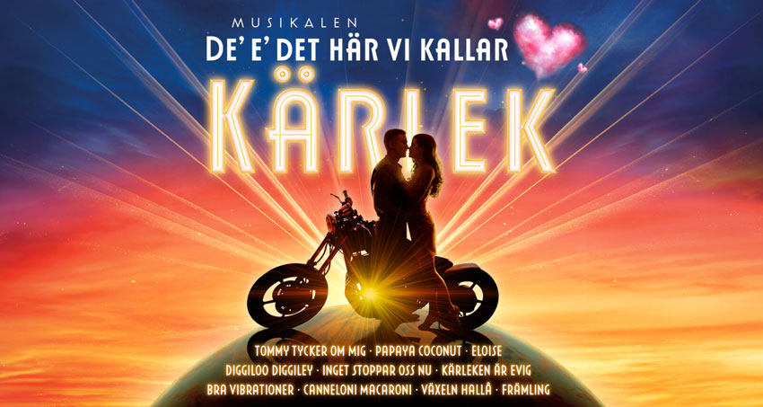 Musikalen De’ e’ det här vi kallar kärleks poster