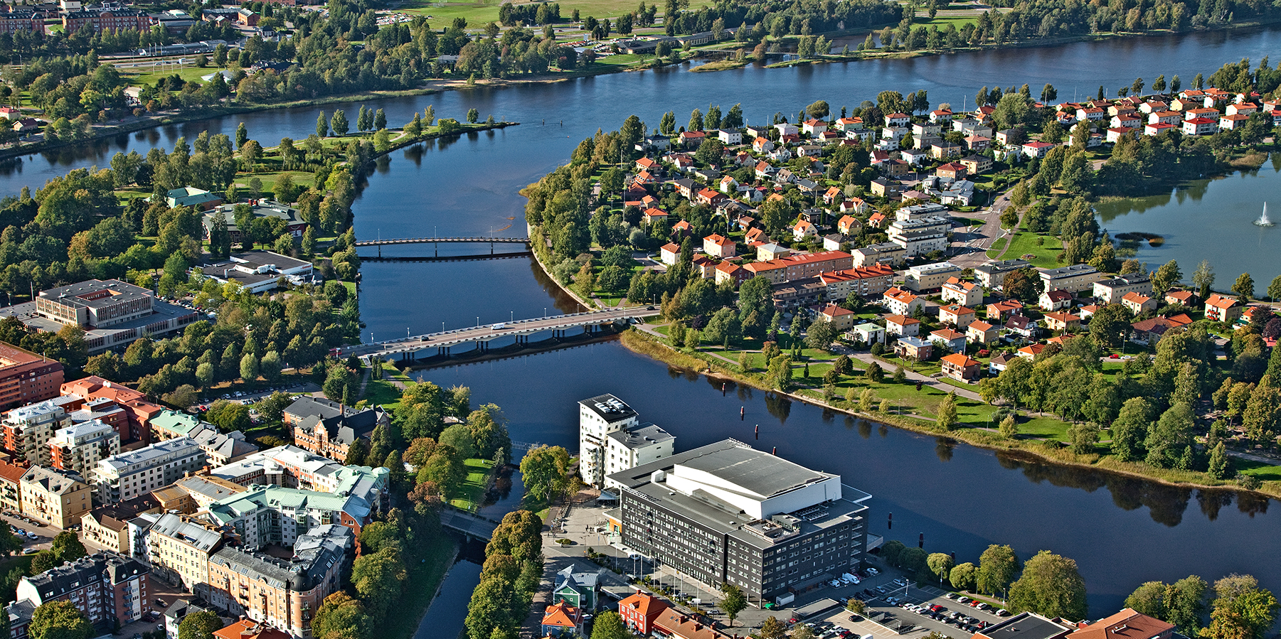 Destination Karlstad från ovan