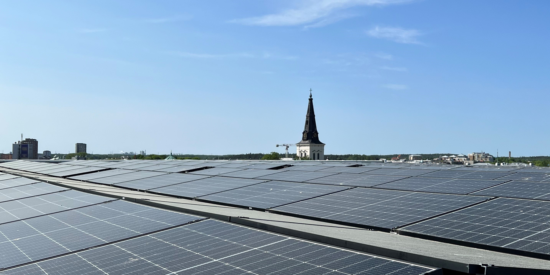 Solceller på Karlstad CCCs tak